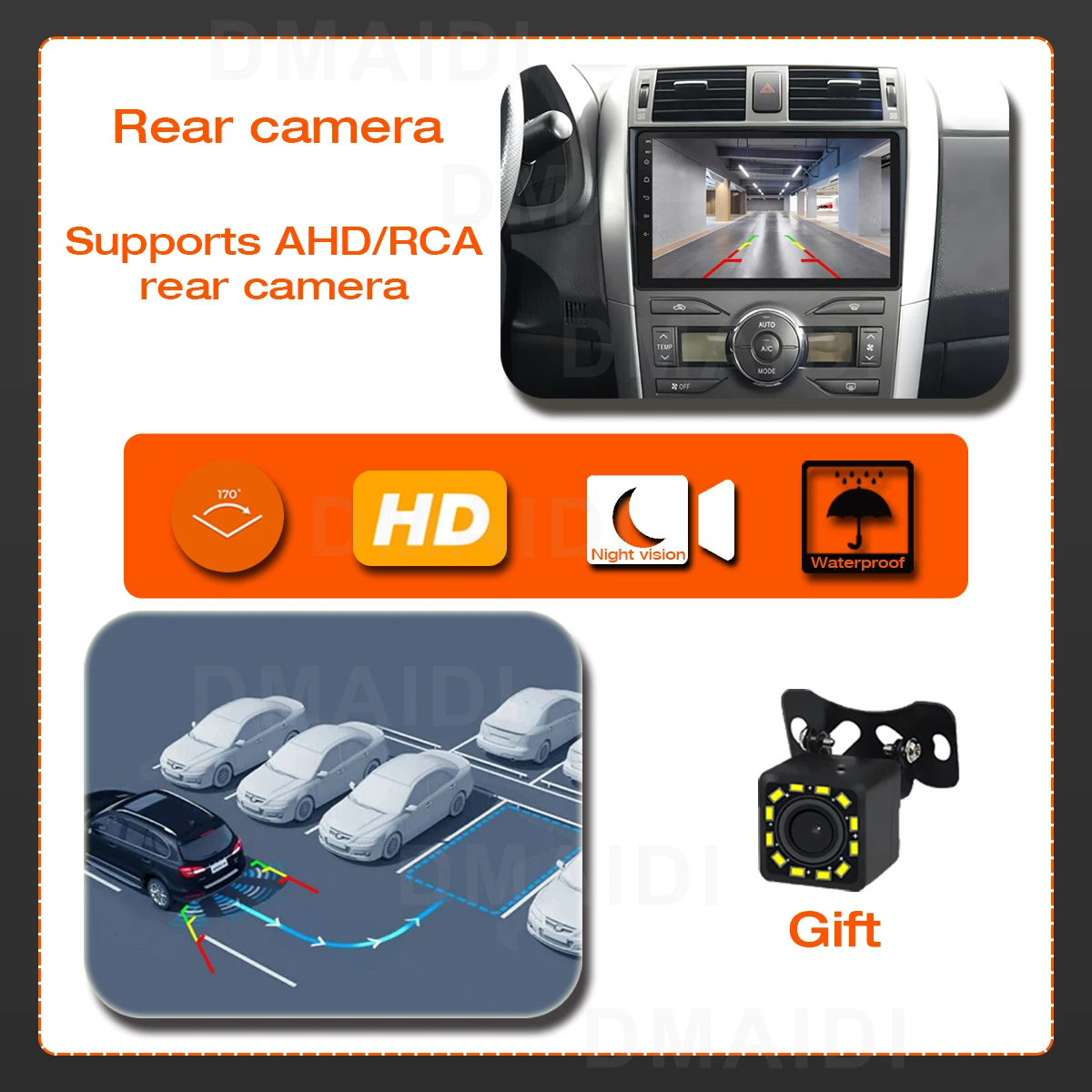 Автомобильный радиоприемник 4 ядра Android 10 для Toyota Corolla E140 / 150 2006 2007 2008 2009 2010 2011 2012 2013