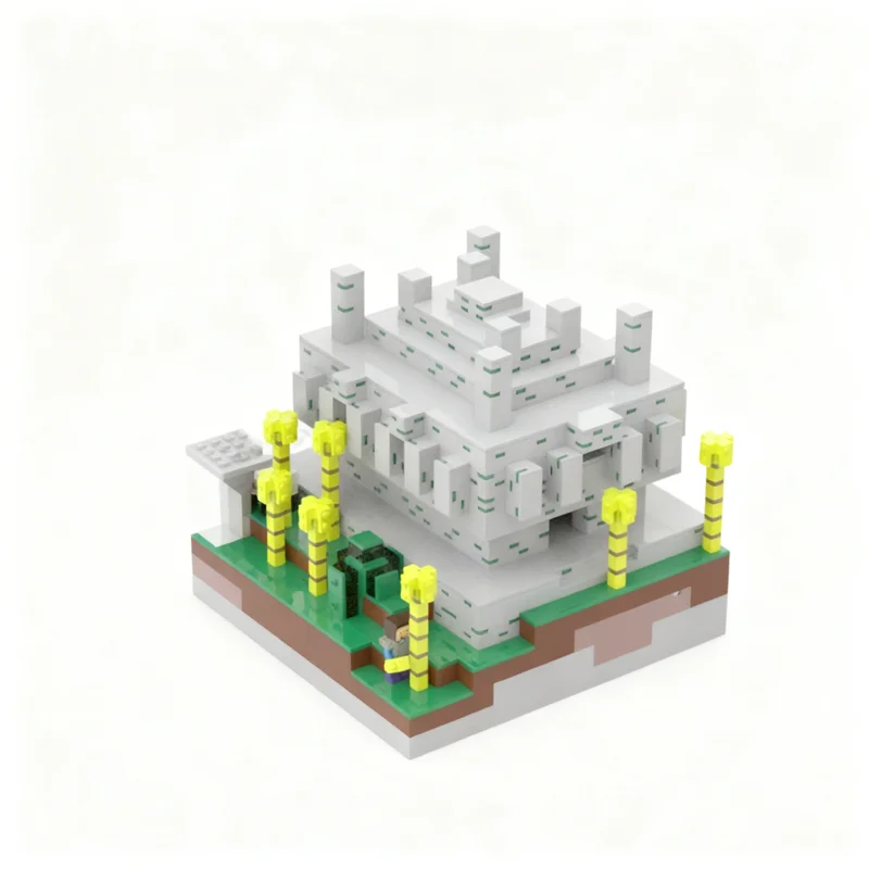 Фото 4204 детали MOC My World UCS: Модель храма в джунглях, конструктор для детей, подарок на день рождения/Рождество, игрушки для самостоятельной сборки №2