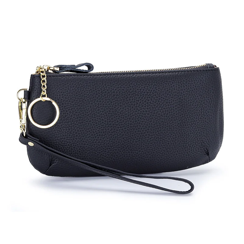 

Роскошный брендовый Женский кошелек из натуральной кожи, Женский кошелек, длинный клатч, Laides Длинный кошелек из воловьей кожи с зажимом для ...