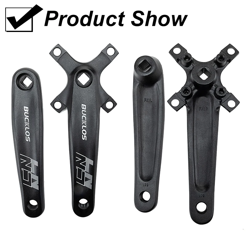 BUCKLOS квадратные кривошипы 104BCD MTB 8/910/11 скоростей магнитный Алюминиевый сплав 170 мм