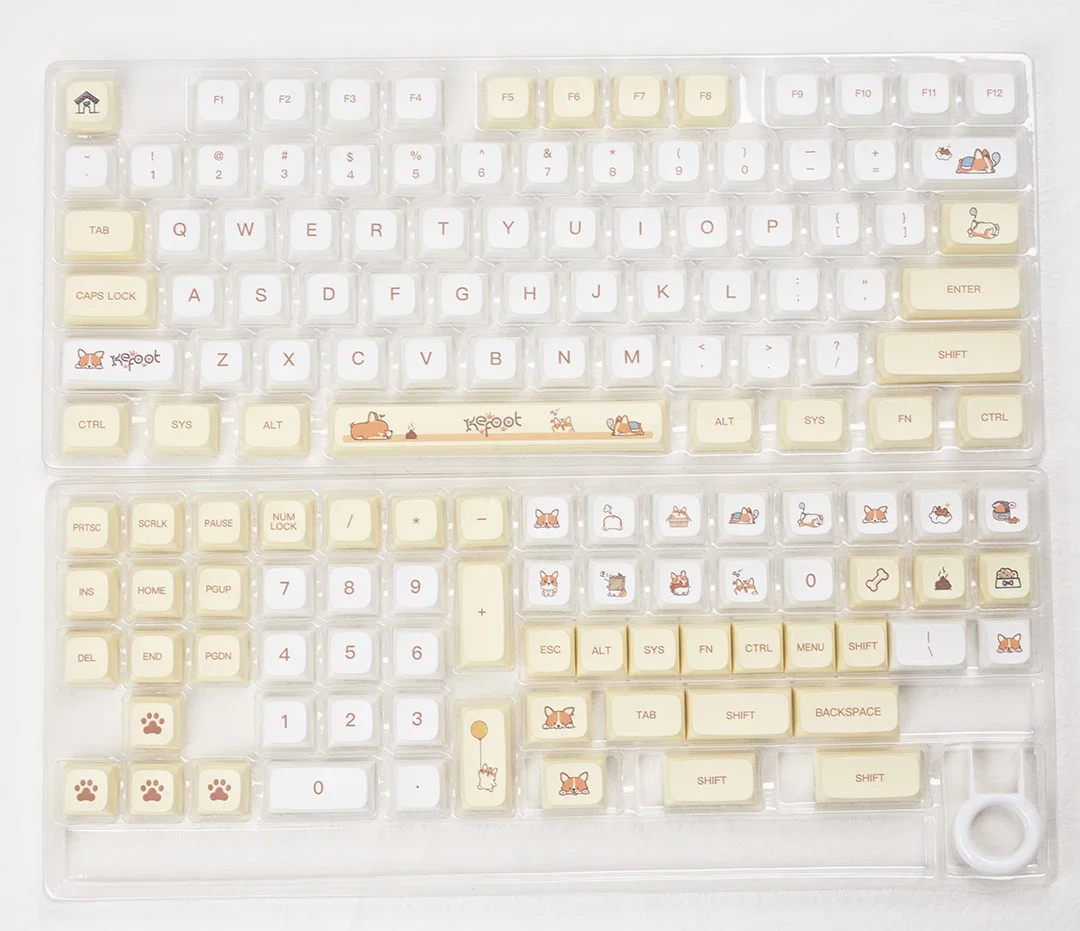 Милый колпачок для клавиш Shiba Inu XDA высота PBT сублимационная адаптация VGN75/68/98/87/104/108