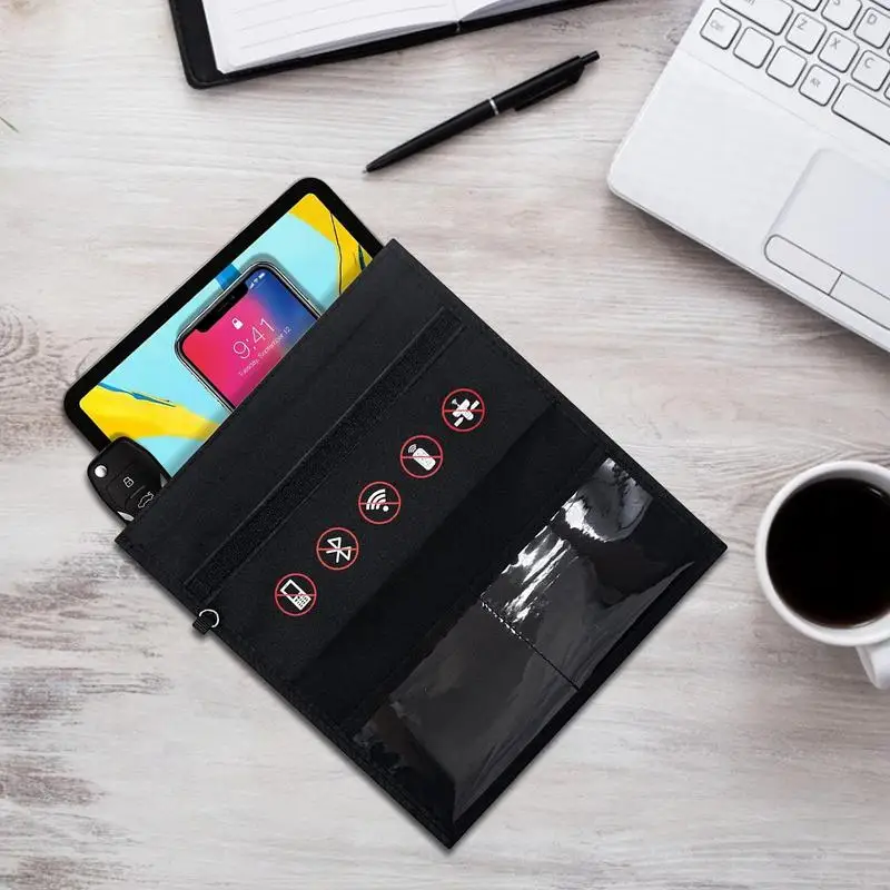 

Signal Shielding Bag Radiation Blocker For Cell Phone Sleeve Silent Pocket Privacy Protection AntiHacking Signal Blocking Device