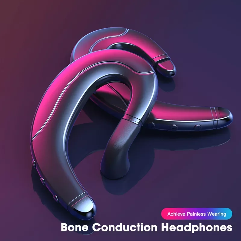 

Bone Conduction Headset TWS BluetoothHeadphone Wireless Earphone Ear Hook Wireless Sport Waterproof Earphones For iPhone Android