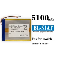 compatible for tecno h8 8h bl 51at 5100mah phone battery series