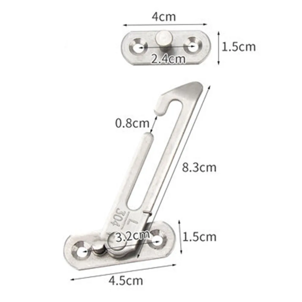 

Door Hinges Automatic Limiter With 4pcs Screws 65-degree Opening Automatic Limiter Casement Home Garden Durable