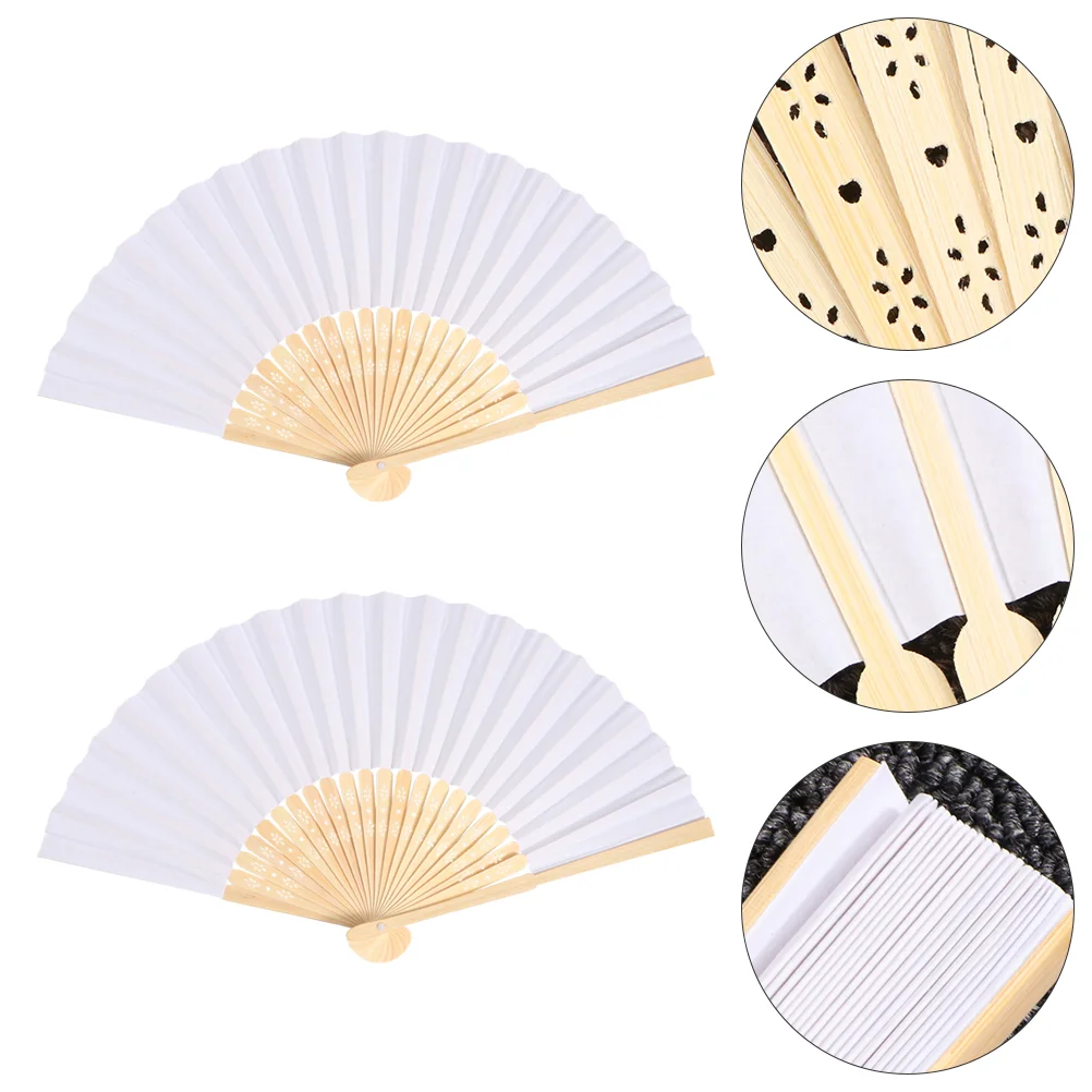 

Painting Fan Folding Fans DIY Paper Drawing Performance Funny Graffiti Toy Japanese Home Decor