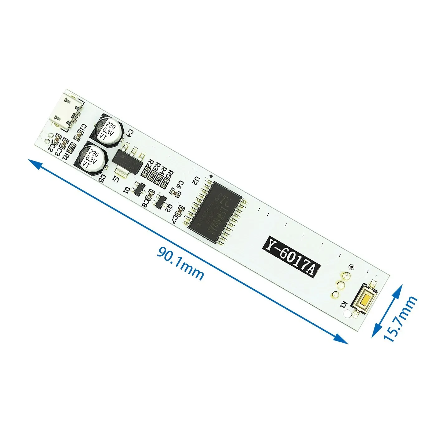 Миниатюрный светодиодный USB-индикатор уровня громкости 2*17 светодиодов - купить