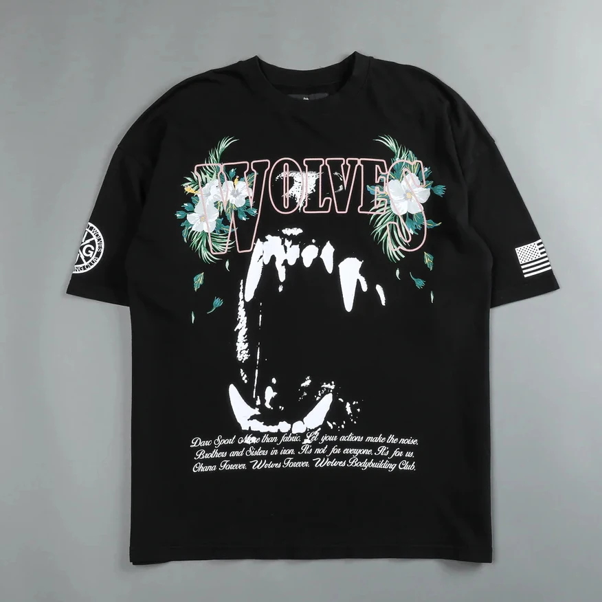 Спортивные футболки Darc Wolf для тренажерного зала, фитнеса, тренировок, Высококачественная футболка большого размера с коротким рукавом, рисунок DTG, технические характеристики