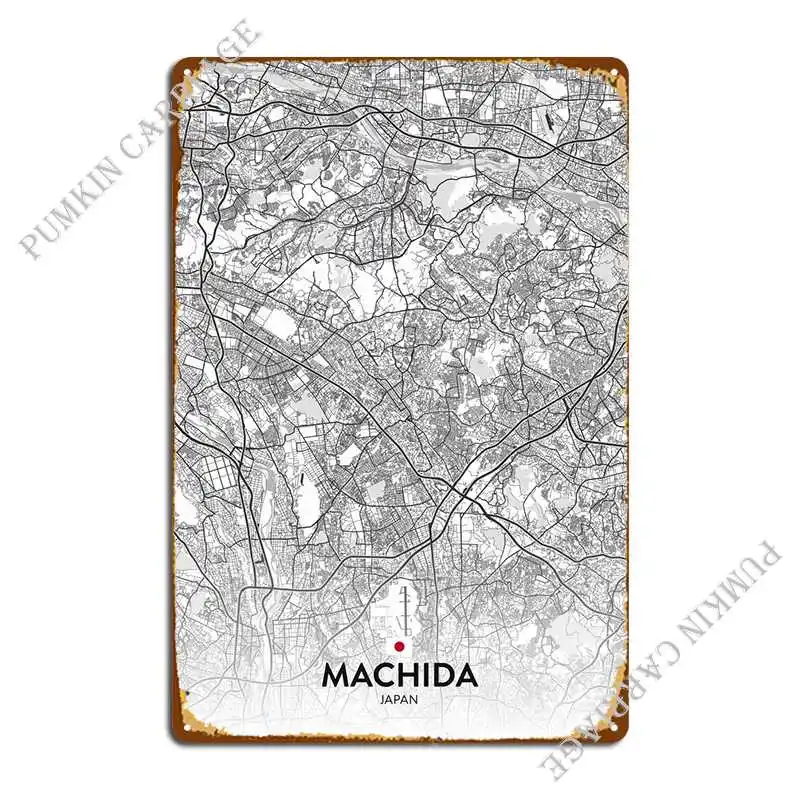 

Металлический плакат Machida Jp, клубный Настенный декор, создание кинотеатра, жестяной плакат