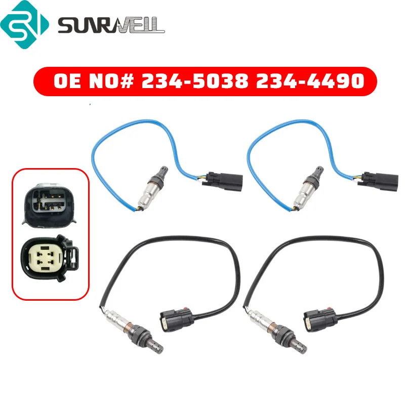 4 szt. 234-5038 234-4490 czujnik tlenu O2 w górę iw dół do Ford Explorer F-150 Flex Mustang Lincoln MKT MKS MKZ Mercury Marainer
