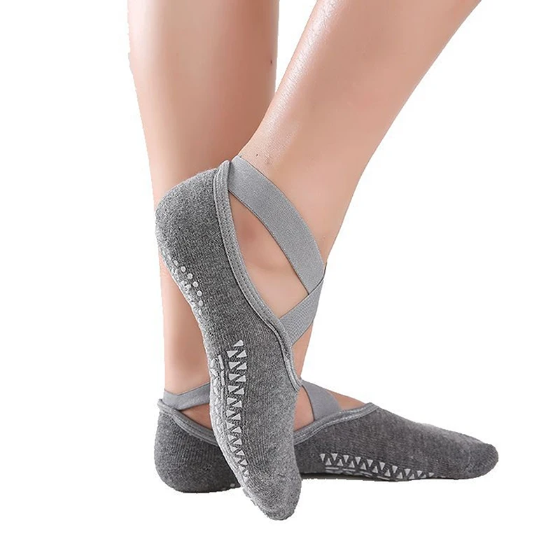 

Women Yoga Socks Anti Slip Bandage Sports Ladies Girls Ballet Socks Dance Sock Slippers Solid Color Socks 2022 New High Quality