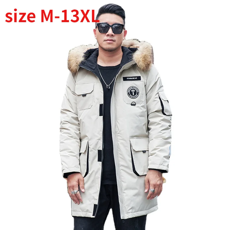 

Down Fashion Men's New Jacket Arrival Extra Large Medium Long Coat Thick Autumn and Winter Plus Size M-10Xl11XL12XL13XL
