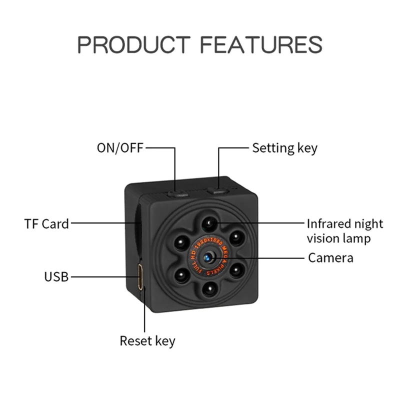 

S1000 1080P HD Definition Camera Mobile Phone Remote Smart Motion Detection Small DV Surveillance Camera