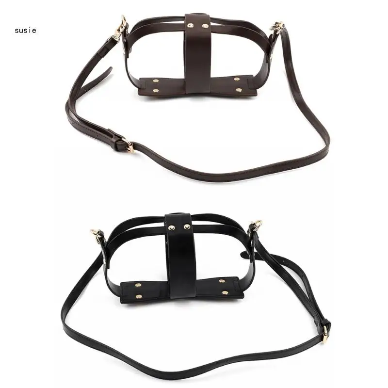 

X7YA Adjustable Shoulder Strap Hollow Bag Set PU Encasement Conversion