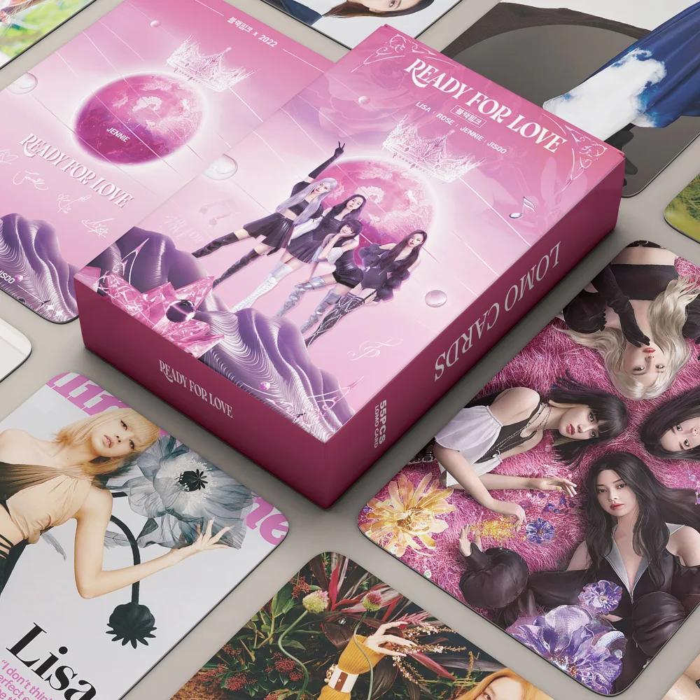 

55 шт./корт. 2022 Kpop Фотокарточка новая песня готов к любви ЛОМО карточка Лиза изоо фотооткрытка корейские девушки Idol фотокарточки