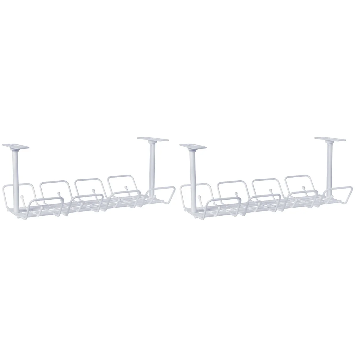 

Cable Basket Management Storage Rackhome Desk Tray Cord Shelf Wire Organizer Office Hanging Raceways Cabinet Mug Hanger Metal