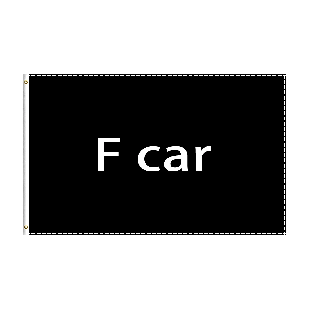 

3x5Ft Car F Flag Racing Car Printed Banner For Decor