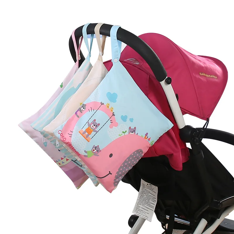 Diaper Storage Bag Waterproof Baby Stroller Hanging Bag Diaper Bag