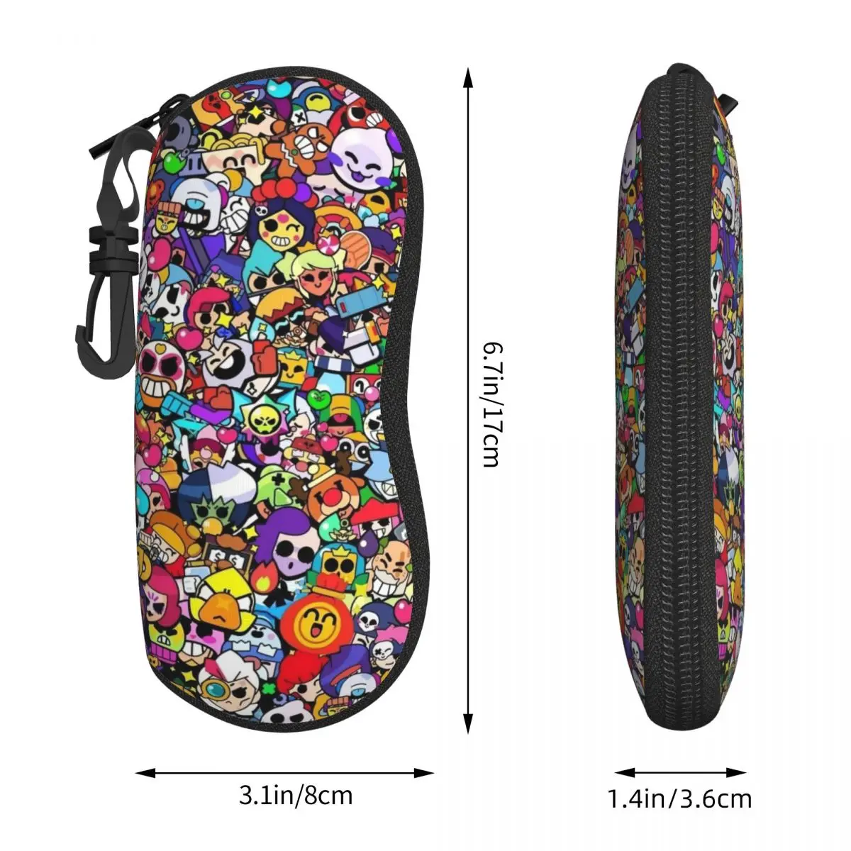 Пользовательские Brawled Game Французский танцевальный стиль футляр для очков женщин