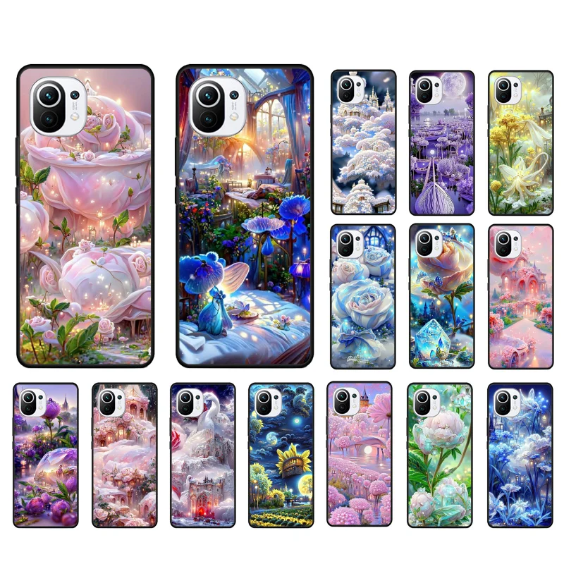 

Nature Flower Peony Rose Heaven Phone Case for Xiaomi Mi 11T 11 Pro 10T 10 10Pro 12 11 lite 5G NE 10pro Poco X3 Pro Poco F3 M3