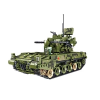 ww2 military war tank 09 model with soldiers weapon army building blocks toys for children boy gifts 1268pcs