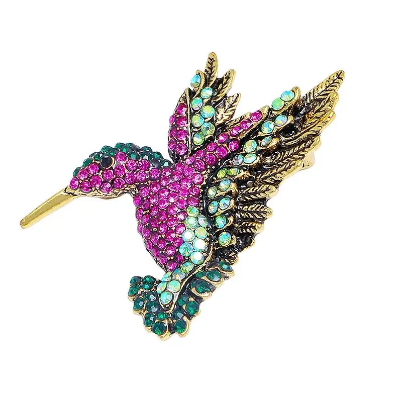 

Hummingbird brooch animal brooch clothing bird brooch
