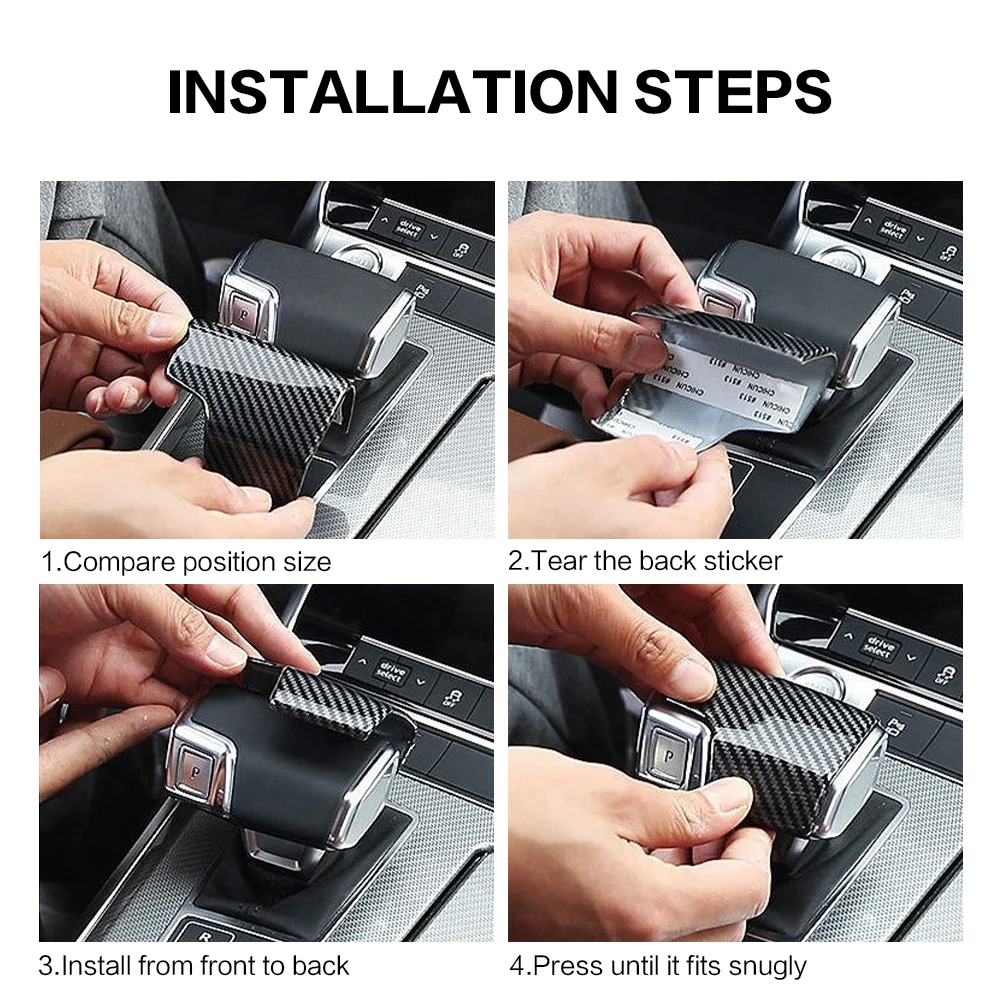 1x накладка на ручку переключения передач автомобильные аксессуары для AUDI A4 B8 B9 A5