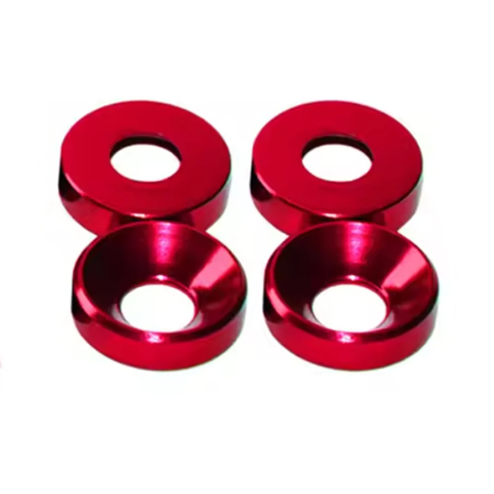 

8/18/28 шт. алюминиевая шайба с потайной головкой M2 M2.5 M3 M4 M5 M6 M8 красочные анодированные болты с потайной головкой, прокладки для винтов Falt