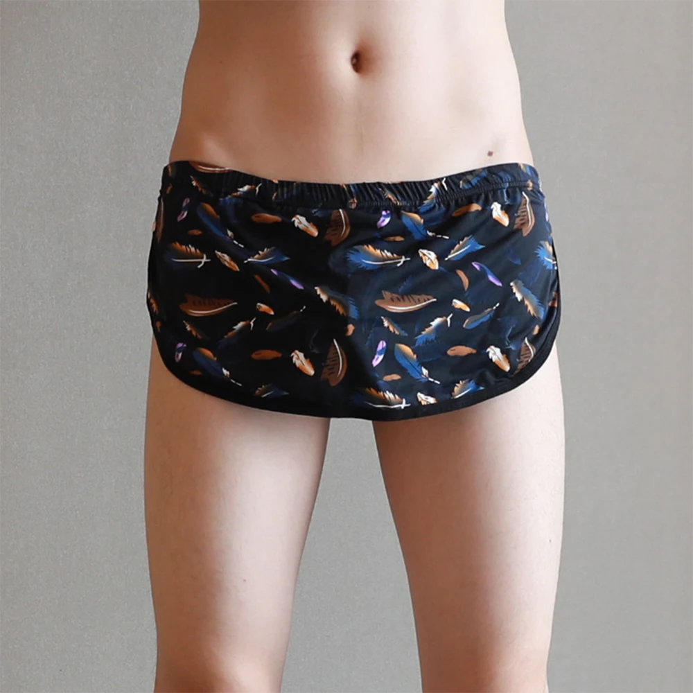 Boxershorts Men Fashion Underwear Boxer Shorts Ice Silk Comfortable Casual Home Arrow Pants Lingerie Трусы Мужские