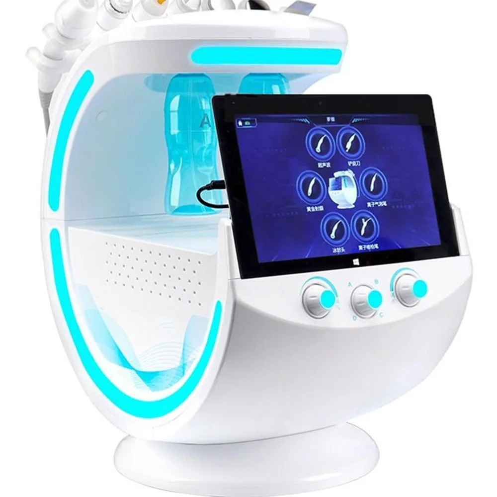 

7 in 1 Smart Ice Blue Plus Oxygen Hydra facial Machine Facial Bubble Machine Second Generation Salon Anti-aging Beauty Machine