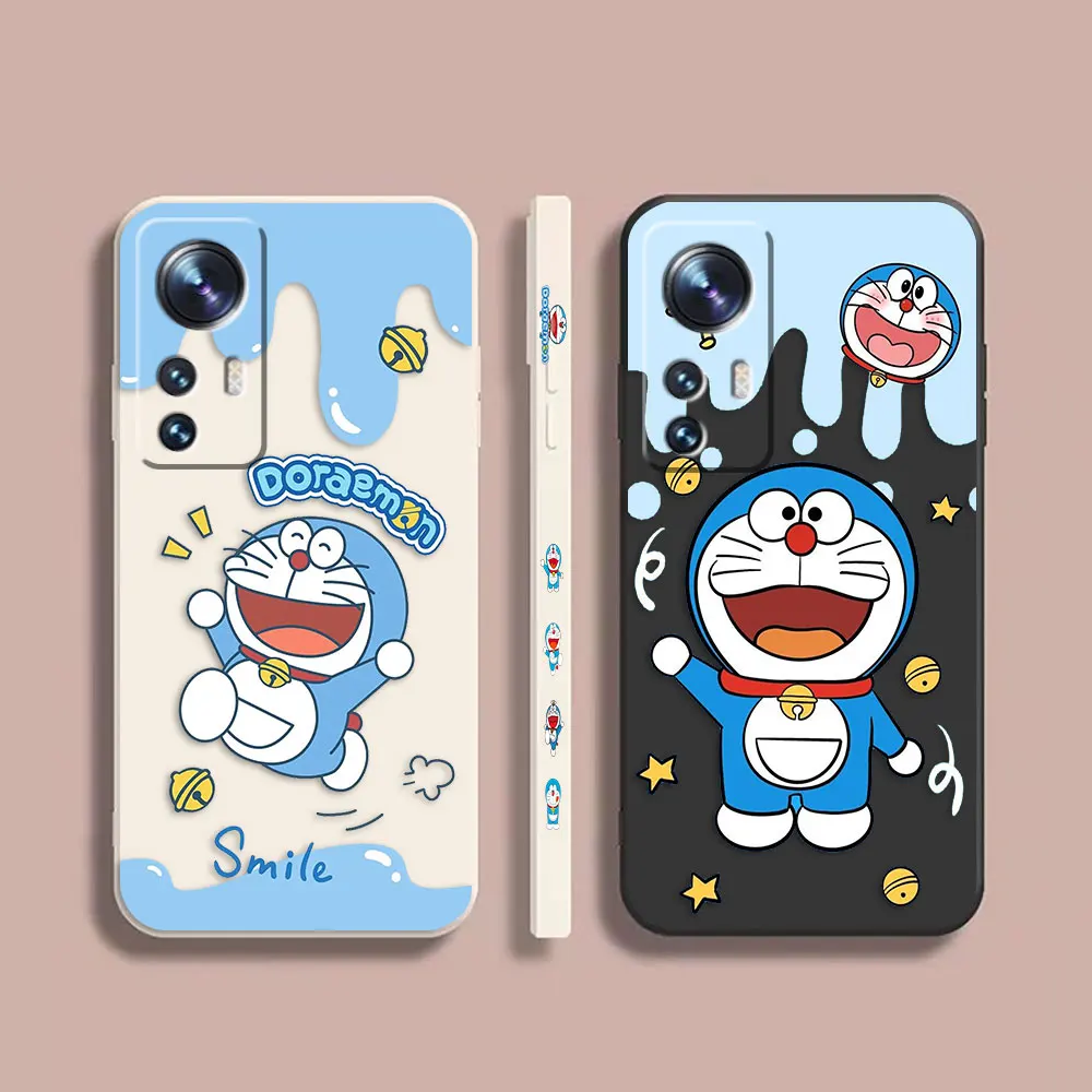 

Phone Case For Xiaomi 13 12 12T 12S 11 11T 10 10S 9 Pro Ultra Lite Colour Case Cover Funda Cqoue Shell Capa Anime D-Doraemon Cat