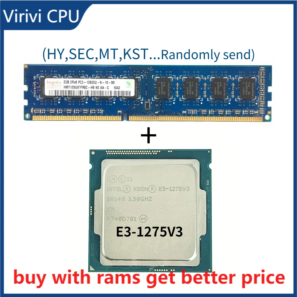 

DDR3 2G 1333 МГц со стандартом Φ v3 E3 1275 v3 3,5 ГГц четырехъядерный восьмипоточный ЦПУ процессор 84 Вт L3 = 8M LGA 1150