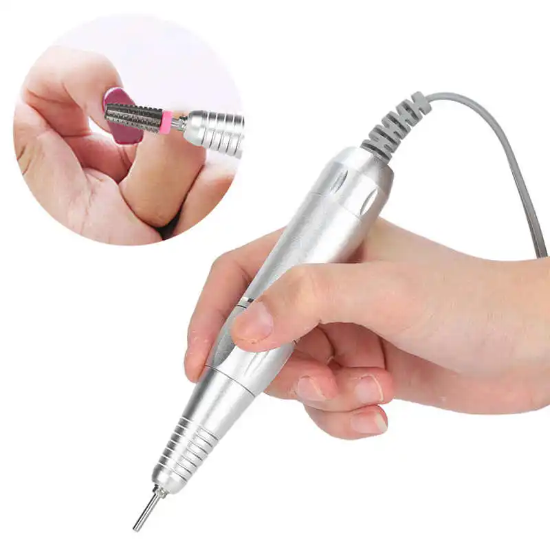 35000RPM Electric Nail Art Drill Pen Handle File Polish Grind Machine Handpiece Manicure Pedicure Tool Nail Drill Accessories