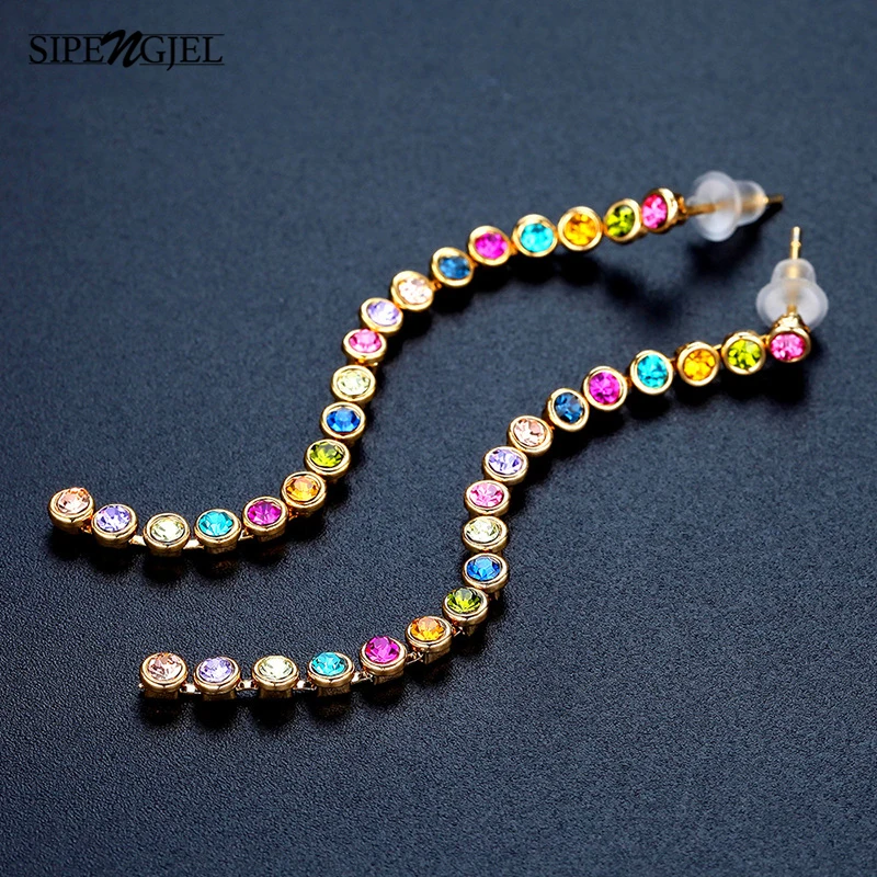 Женские и мужские серьги-подвески SIPENGJEL корейские милые серьги-капли с