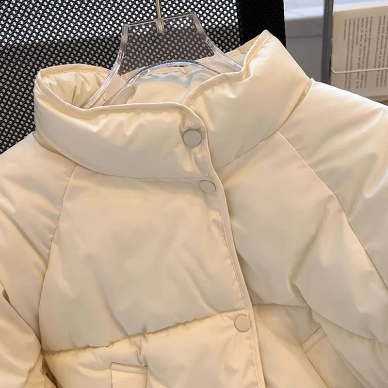 Женская короткая пуховая куртка Корейская свободная парка модная повседневная
