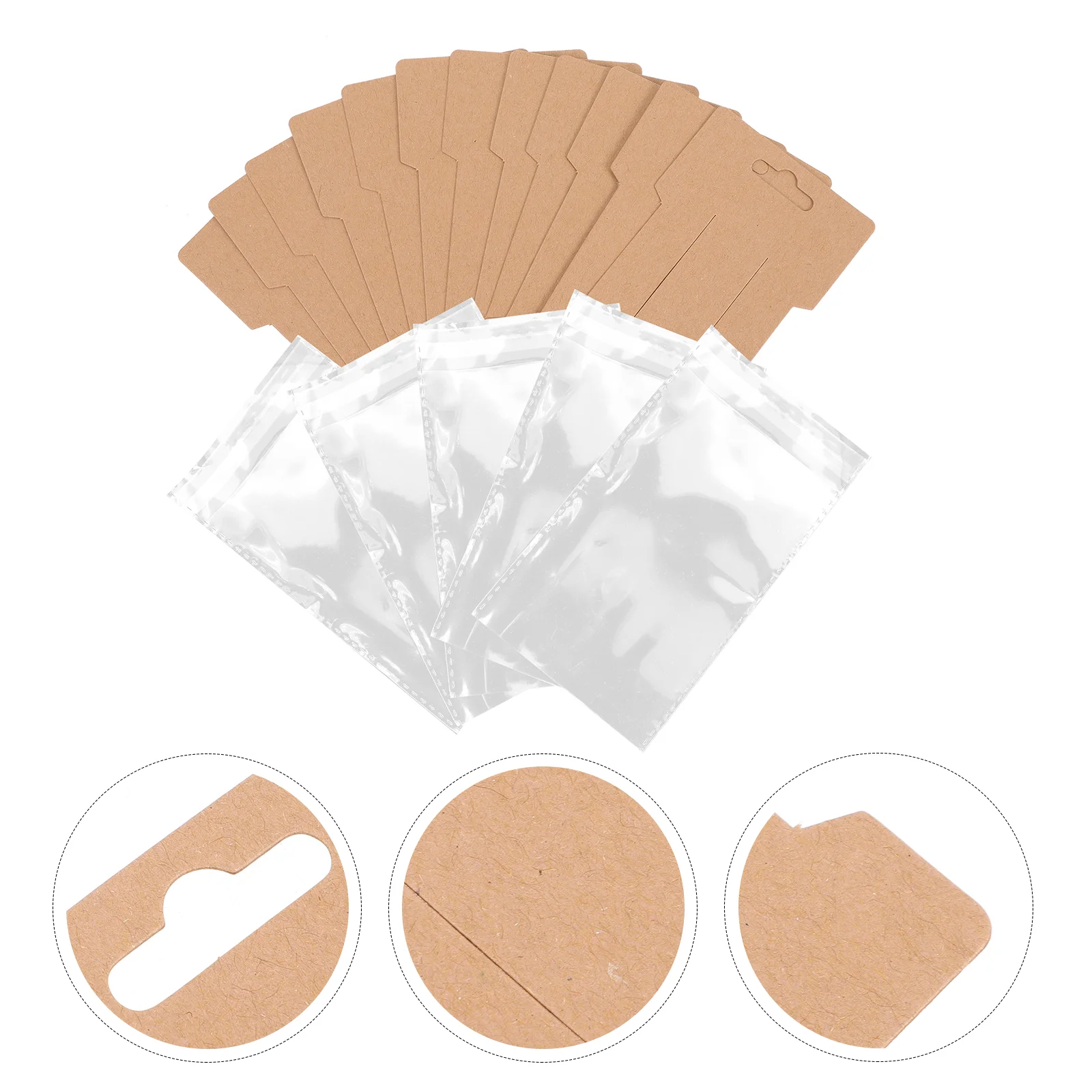 

100pcs Hair Barrette Display Cards Hair Clip Cards Paper Hair Jewelry Holders