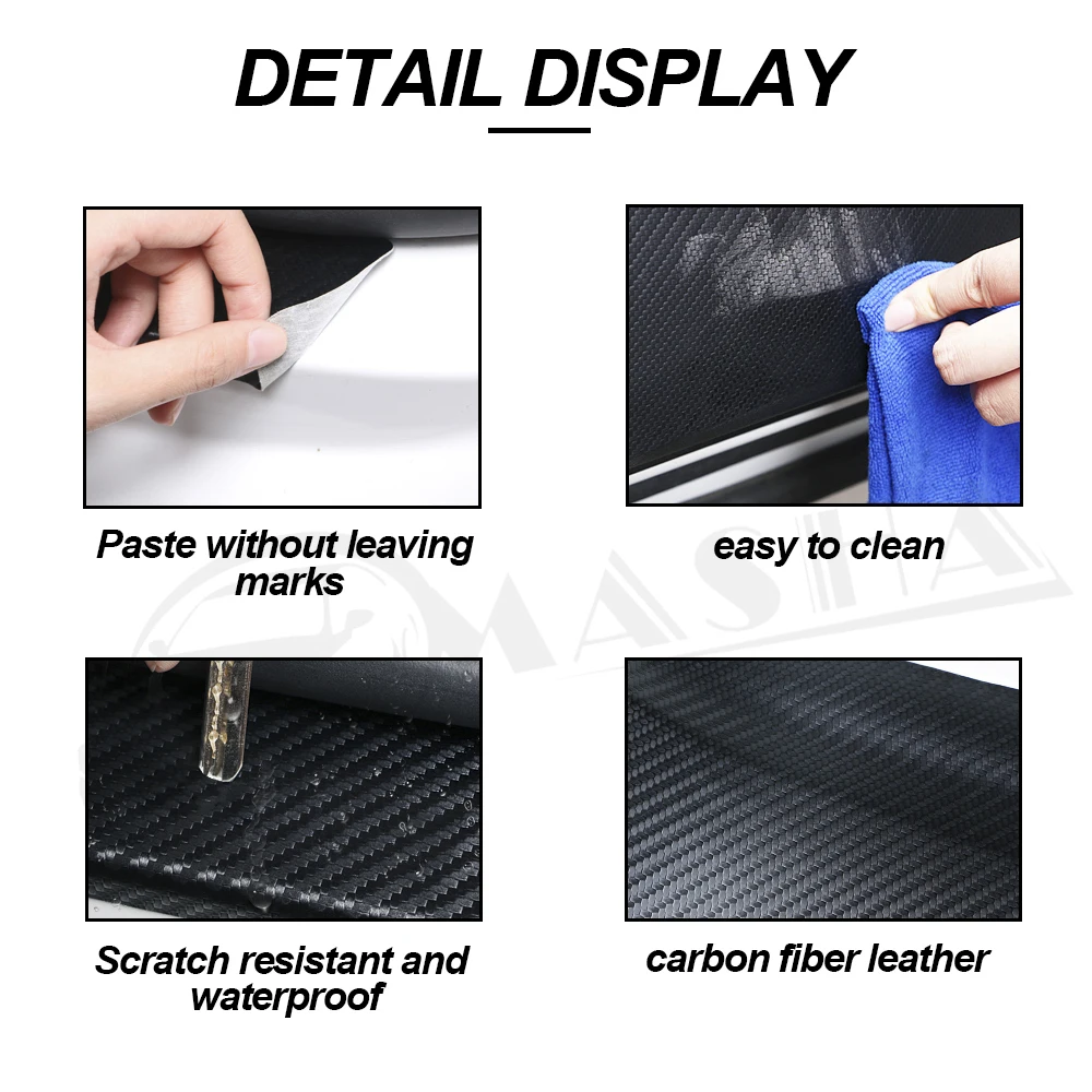 Автомобильный багажник декор для сапог задний бампер из углеродного волокна