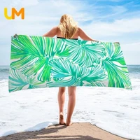 ocean beach towels cotton sunscreen blanket for beach swimming gym bath towel plant printing beach towels quick dry for women