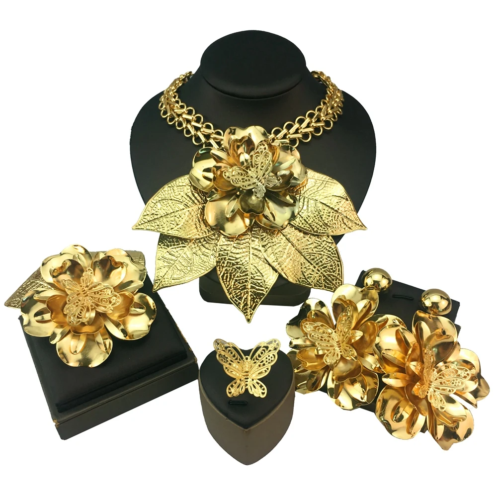 Yuminglai бразильское позолоченное женское ювелирное изделие набор FHK19206