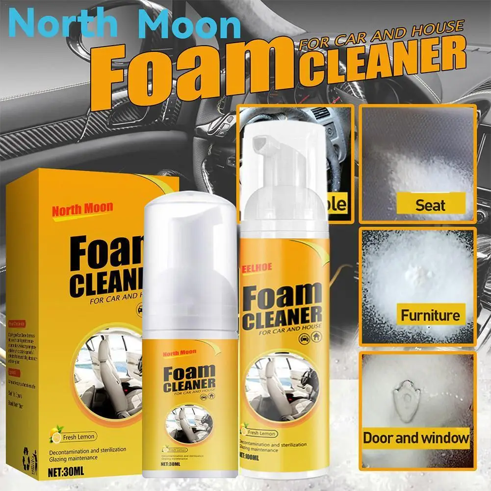 

Multi-Purpose Car Foam Cleaner Car Interior Cleaning Spray Anti Aging Protector With Lemon Scented Auto Interior Repair Spray