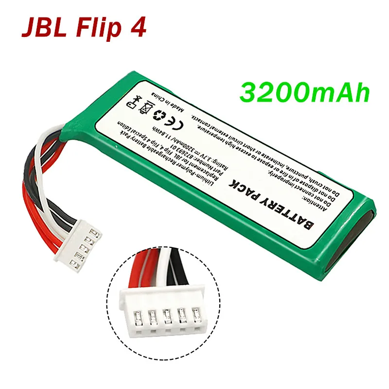 

Bluetooth Wireless Speaker Battery JBL Flip 4 Gray GSP872693 3.7V 3200mAh Battery Bateria Jbl Flip 4 Rechargeable Battery