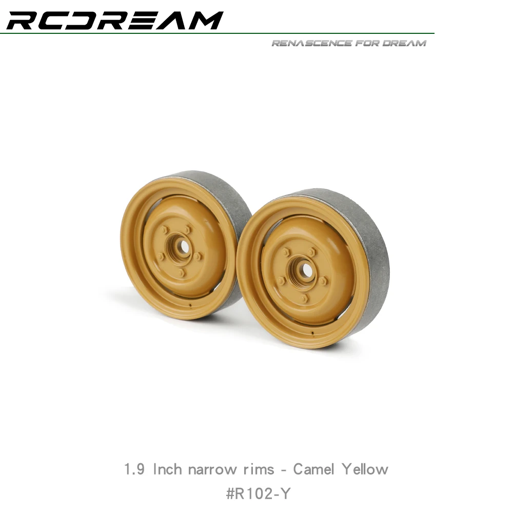 Фото Колеса RCDream 1,9-дюймовые узкие диски Old-fashion для 1/10 1/8 RC Truck Crawler D90 RD110 FJ MST VP # R102 №1