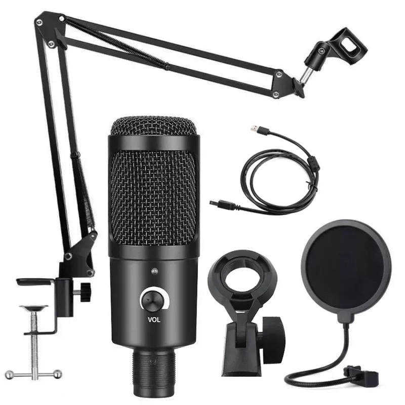 

New Arrivals bm 800 Microphone for Computer Youtube Gaming Recording Studio USB Condenser Microphone Kits with Stand microfono