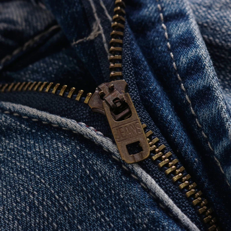 Italian Style Fashion Men Jeans Retro Light Blue Stretch Slim Fit Ripped Jeans Men Trousers Vintage Designer Casual Pants Hombre