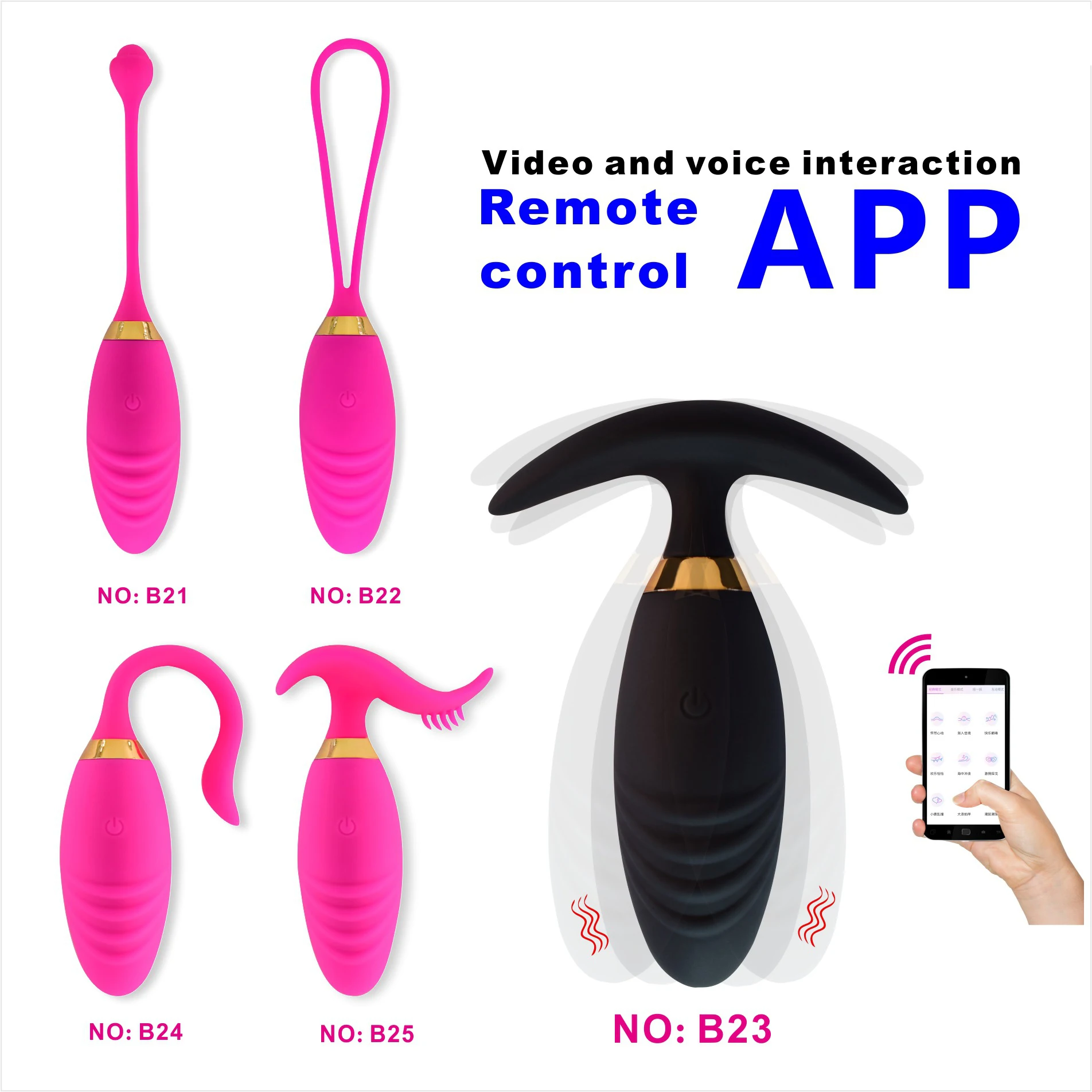 

APP Remote Control Vibration Product for Women and Men
