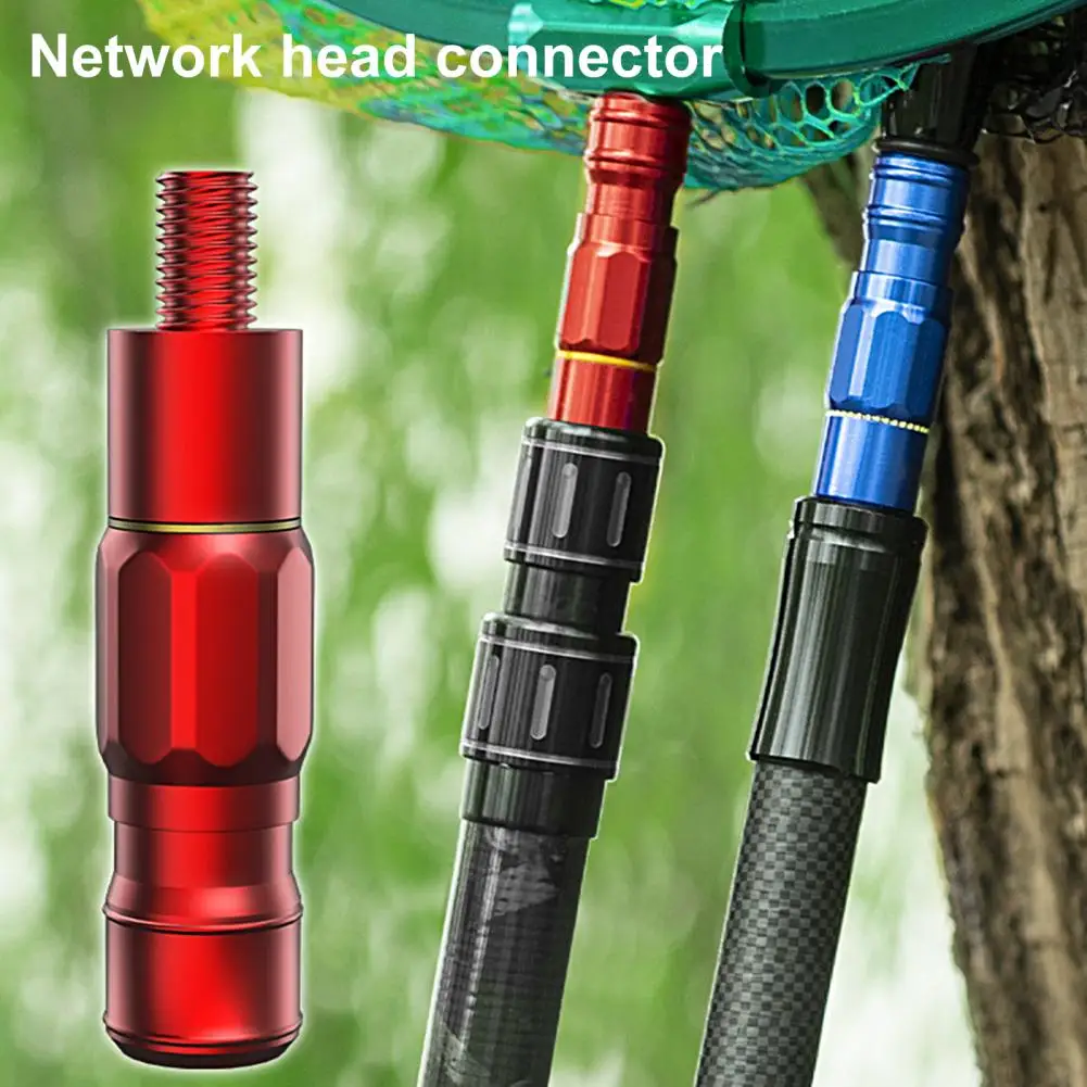 

Fishing Net Connector Strong Load-bearing Anodization Connection Alloy Fishing Rod Pole Connector for Outdoor Angling