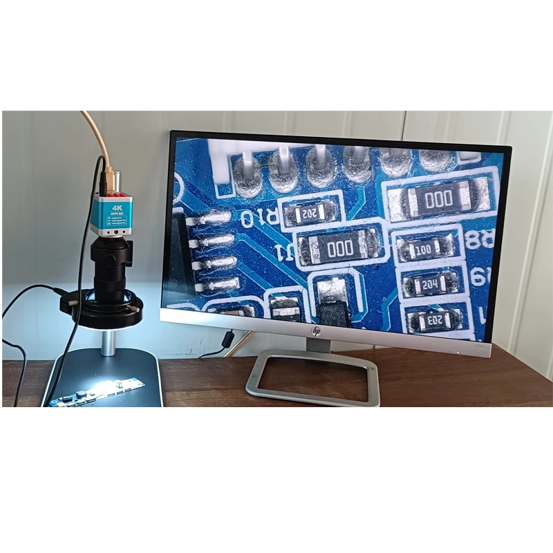 Электронный цифровой видеомикроскоп 4K Mini 1080P 60FPS HDMI камера промышленный 130X