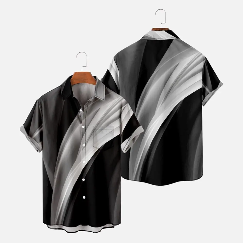 

"On Sale Dark Gray 2XL Men's Summer Trendy Hawaiian Style Short Sleeve Casual Shirts, Graphic T-Shirts & Polos - Clearance!