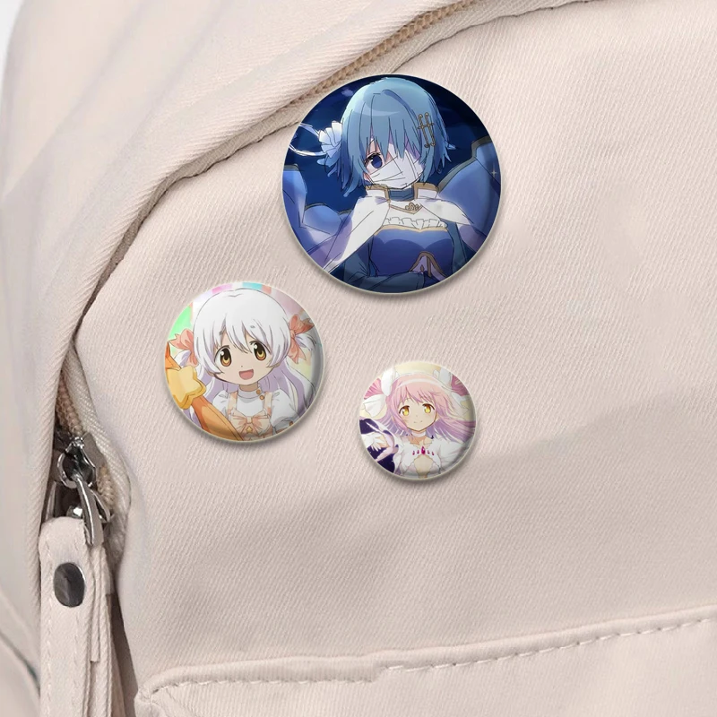 58 мм Новая японская аниме Puella Magi Madoka Magica кнопка булавка Miki Sayaka Kawaii брошь с героями