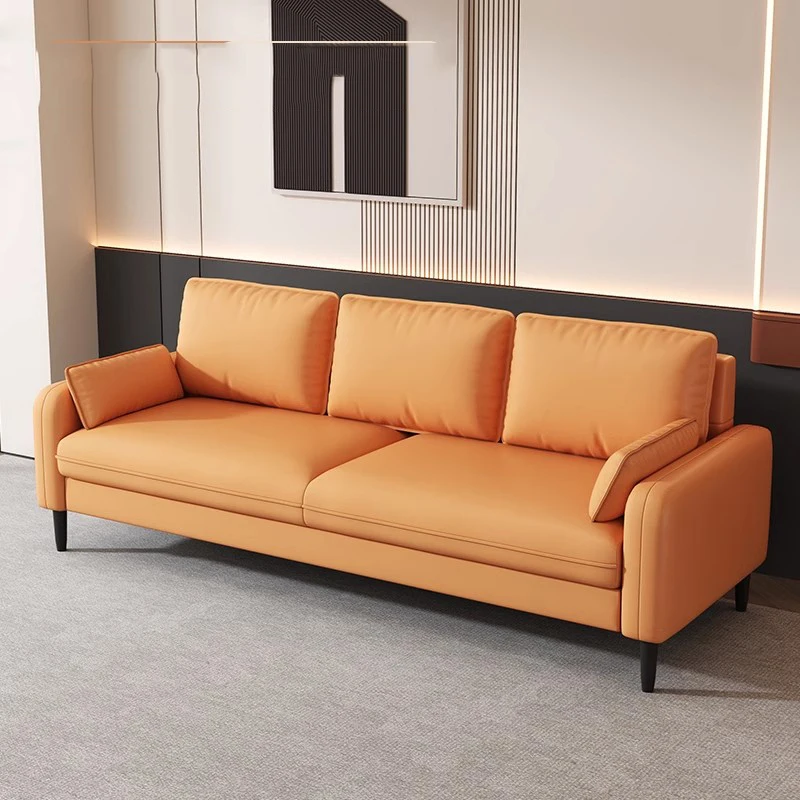 Расслабляющий квадратный скандинавский диван для женщин 3 места напольные